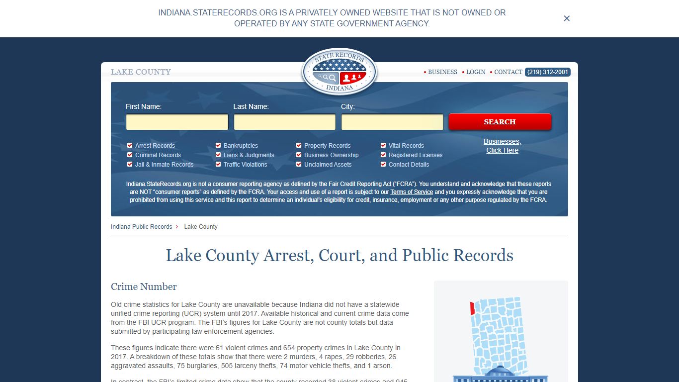 Lake County Arrest, Court, and Public Records