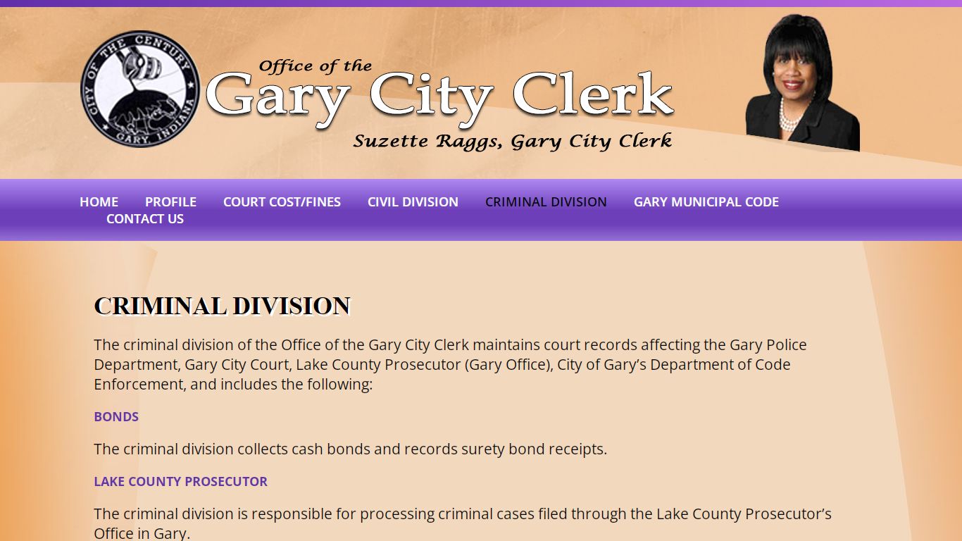 Criminal Division | Gary City Clerk
